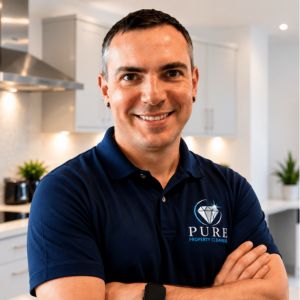 Fabian Williamson lead cleaner at Pure Property Cleaners Glasgow
